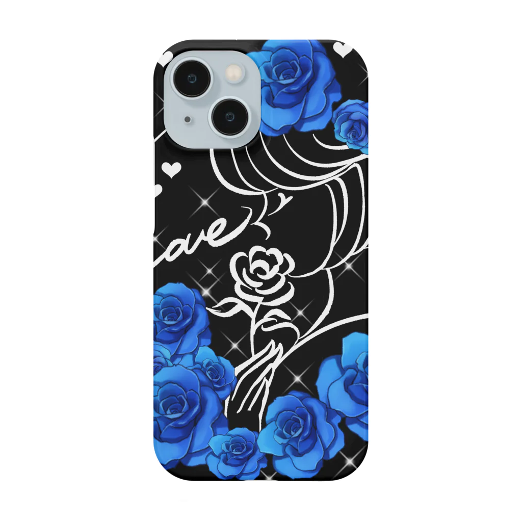 ✨🌈✨ユラクラカン🇯🇵 ✨🌈✨の❄️青の薔薇と祈り❄️ Smartphone Case