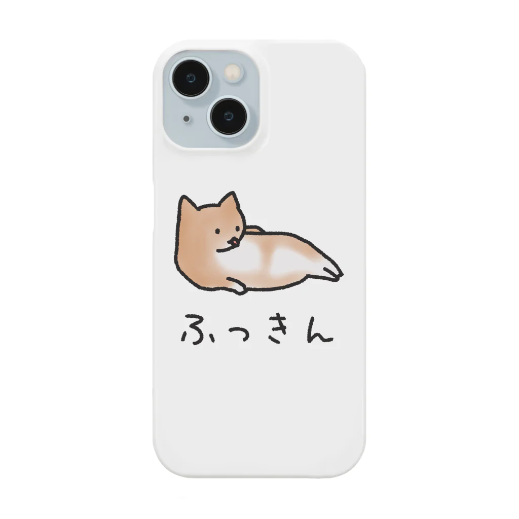 ねこなにもわからん の[筋トレ猫シリーズ]ふっきんねこちゃん[茶白猫] スマホケース