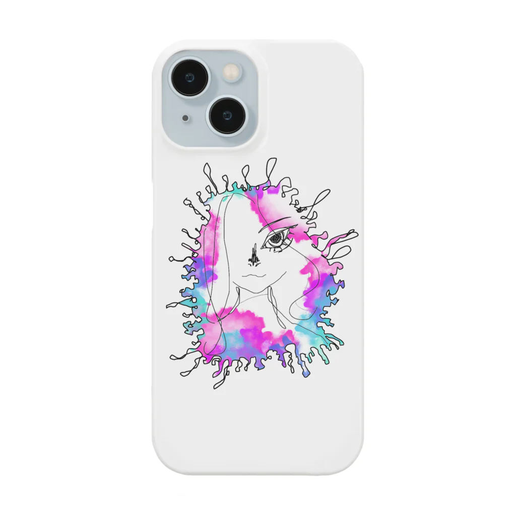 sea_jellyのカラフルガール Smartphone Case