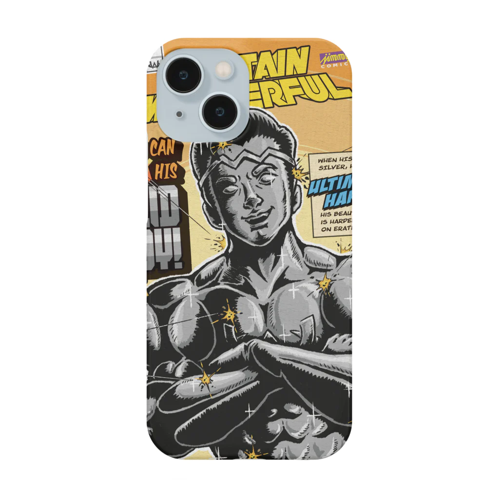 jimmy COMICSのキャプテンワンダフル comic cover SOLID Smartphone Case