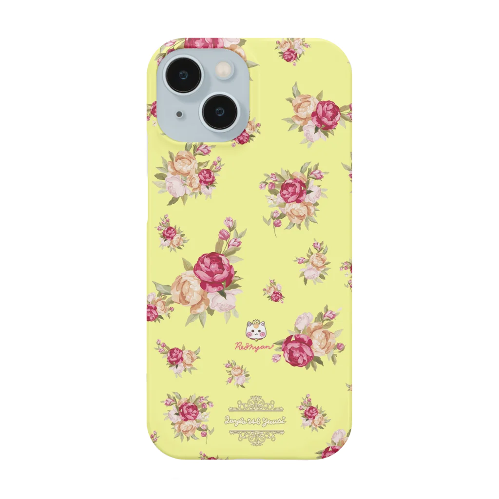 旅猫王子れぉにゃん👑😼公式(レイラ・ゆーし。)の【英国ローズガーデン🌹バラ】イエロー Smartphone Case