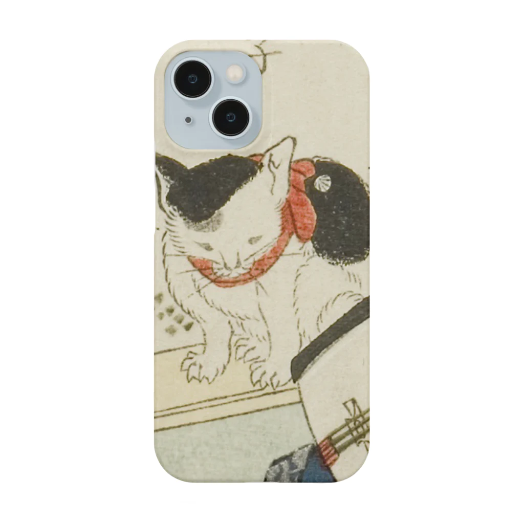 浮世絵ショップ のどぐろ　UKIYOE SHOP NODOGUROの猫　No. 4: Personally Arranged Flower (Teike no hana), from the series "A Comparison of Flowers (Hana awase)" Smartphone Case