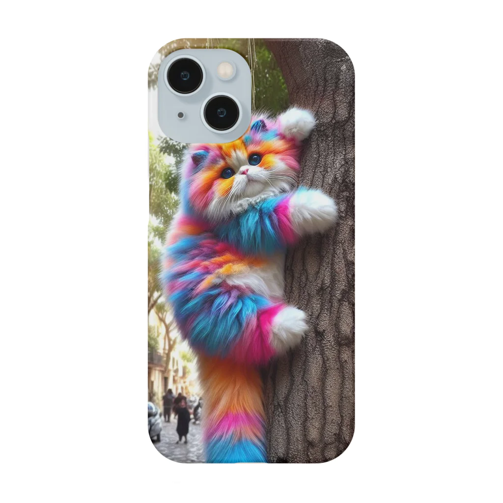 ニャーちゃんショップの絶対落ちないのニャ😺 Smartphone Case