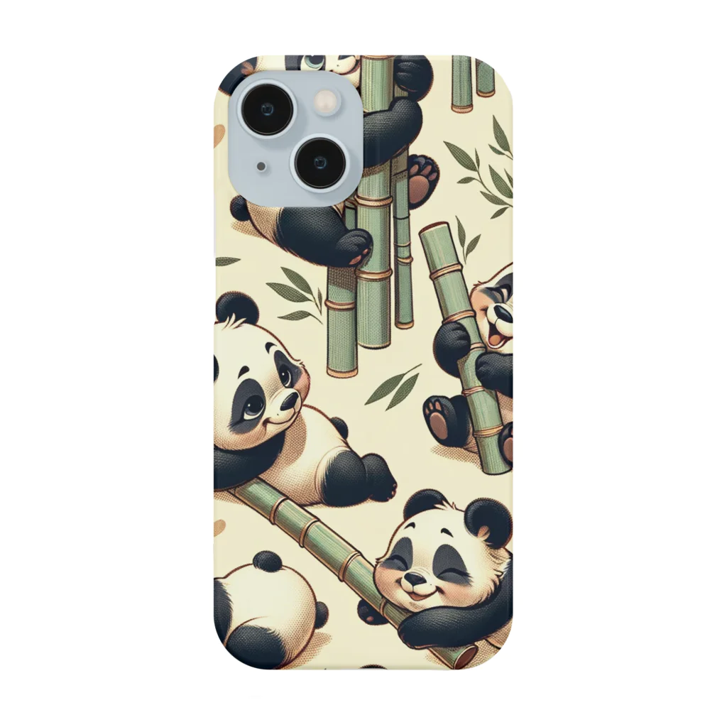 SAI.AI【ビンテージアニマル】のpandas【ビンテージアニマル】 Smartphone Case