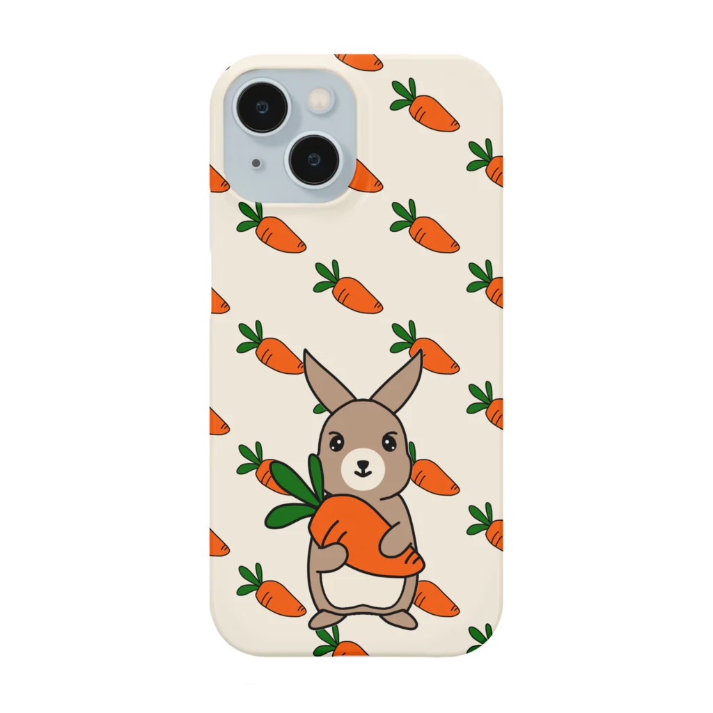 kazeou（風王）のうさぎ＆人参(STAND UP)back縦長 Smartphone Case