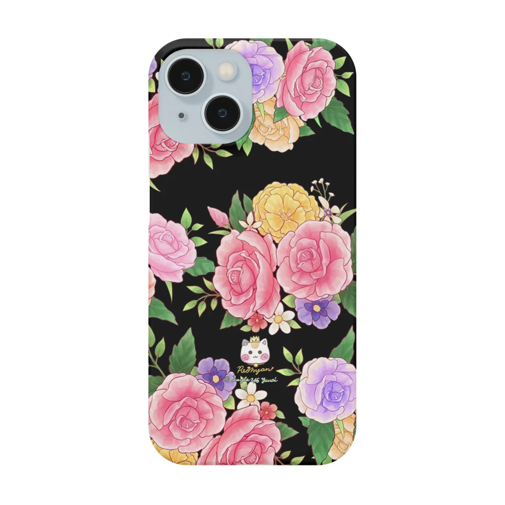 旅猫王子れぉにゃん👑😼公式(レイラ・ゆーし。)の【ピンク紫バラ🌹】 Smartphone Case