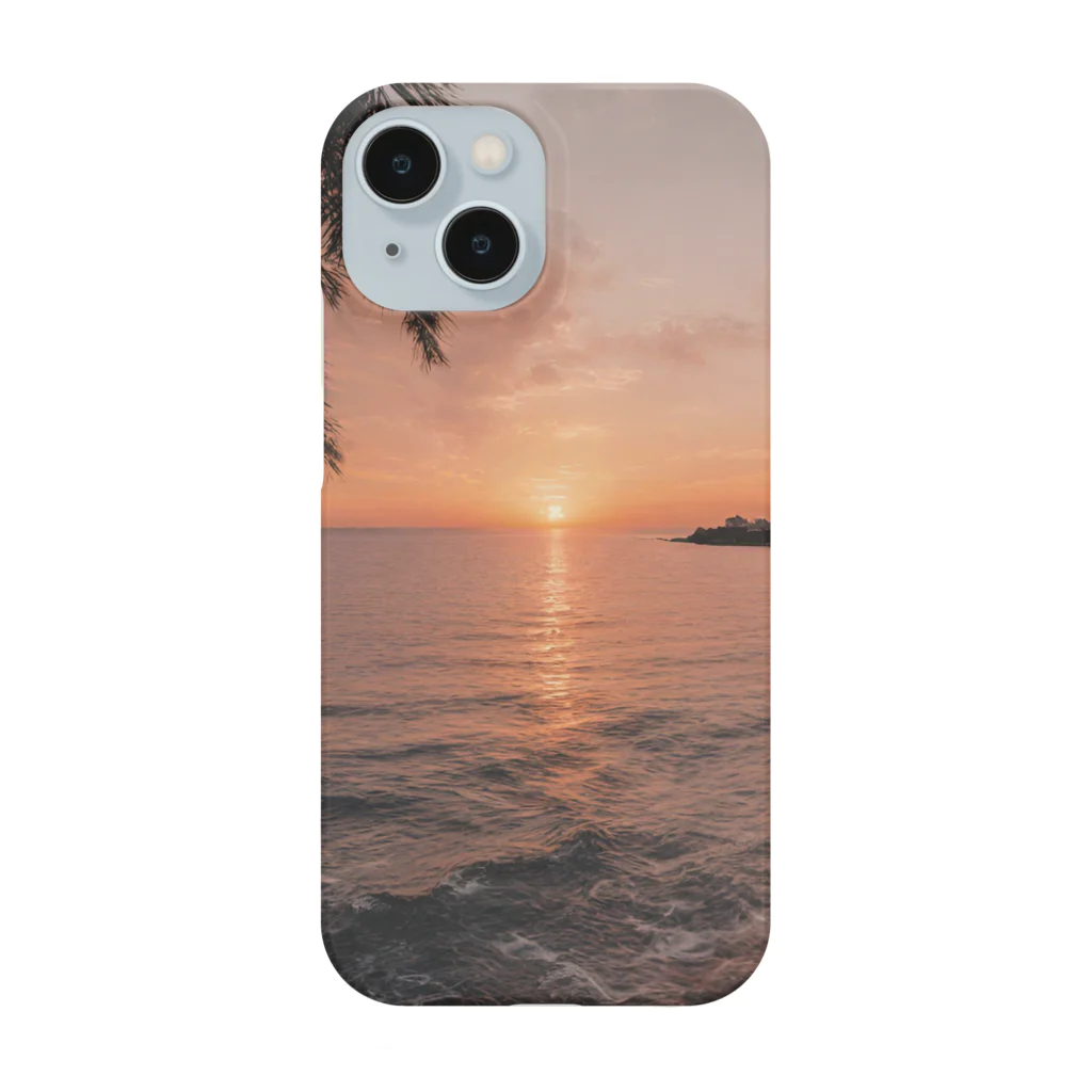 海外の景色たちの海外の夕焼け Smartphone Case