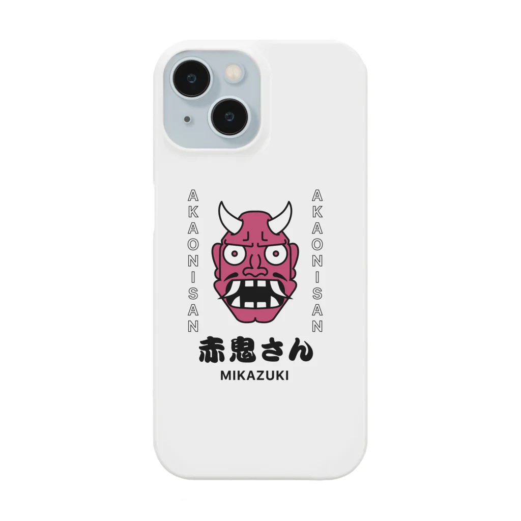 Mikazuki Designの赤鬼さん　デザイン Smartphone Case