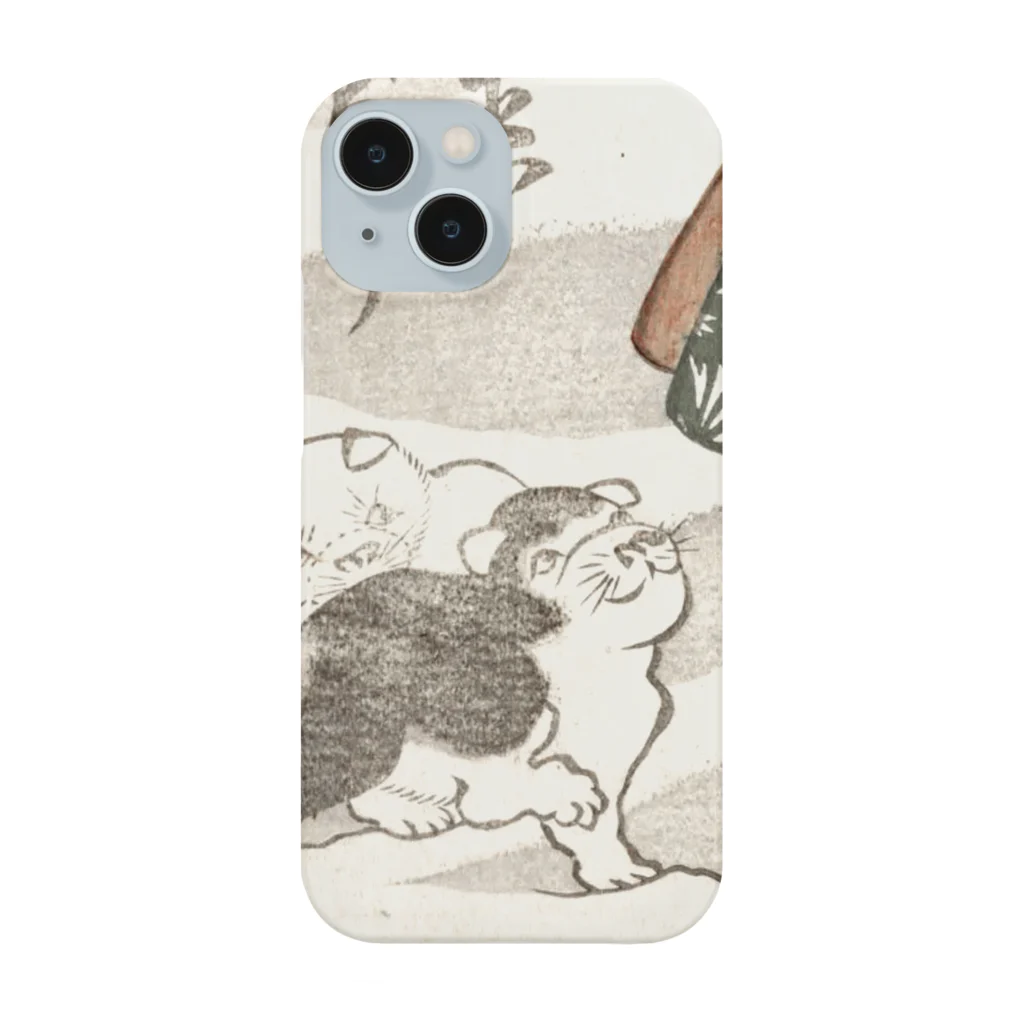 浮世絵ショップ のどぐろ　UKIYOE SHOP NODOGUROの犬　菊之烝きどり（無題）/ Kikunojo Kidori (untitled)  Smartphone Case