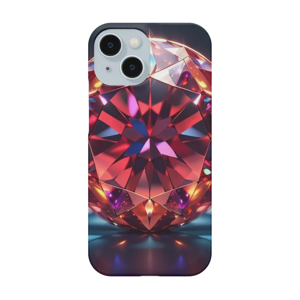 3tomo6's shopの赤い水晶 Smartphone Case