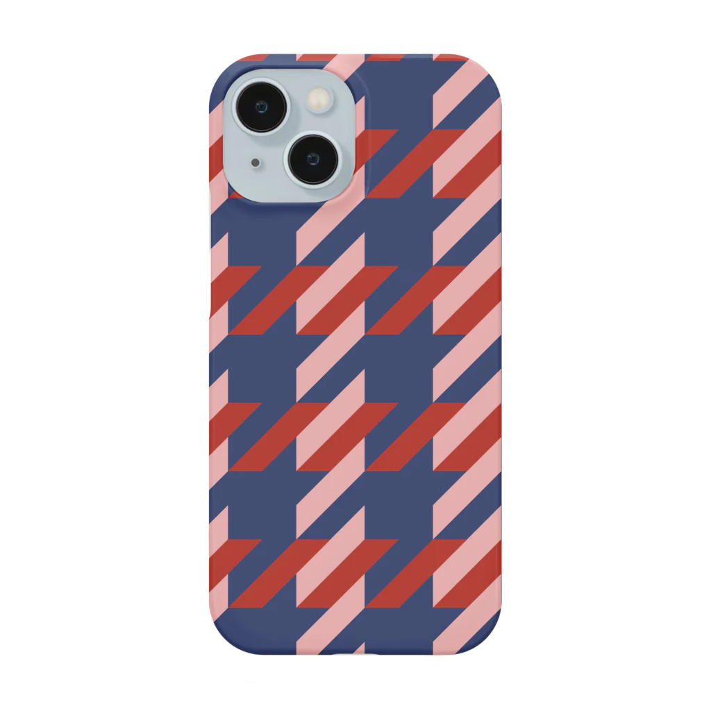 Musashi和柄Shop 【Japanese pattern】の千鳥格子スマホケース Smartphone Case