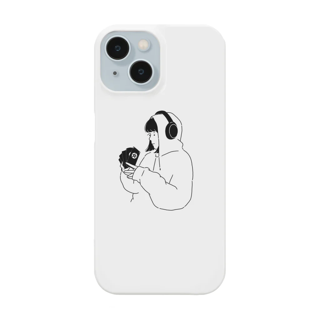 Ameri SHOP…🎧のヘッドホン女子（カード） Smartphone Case