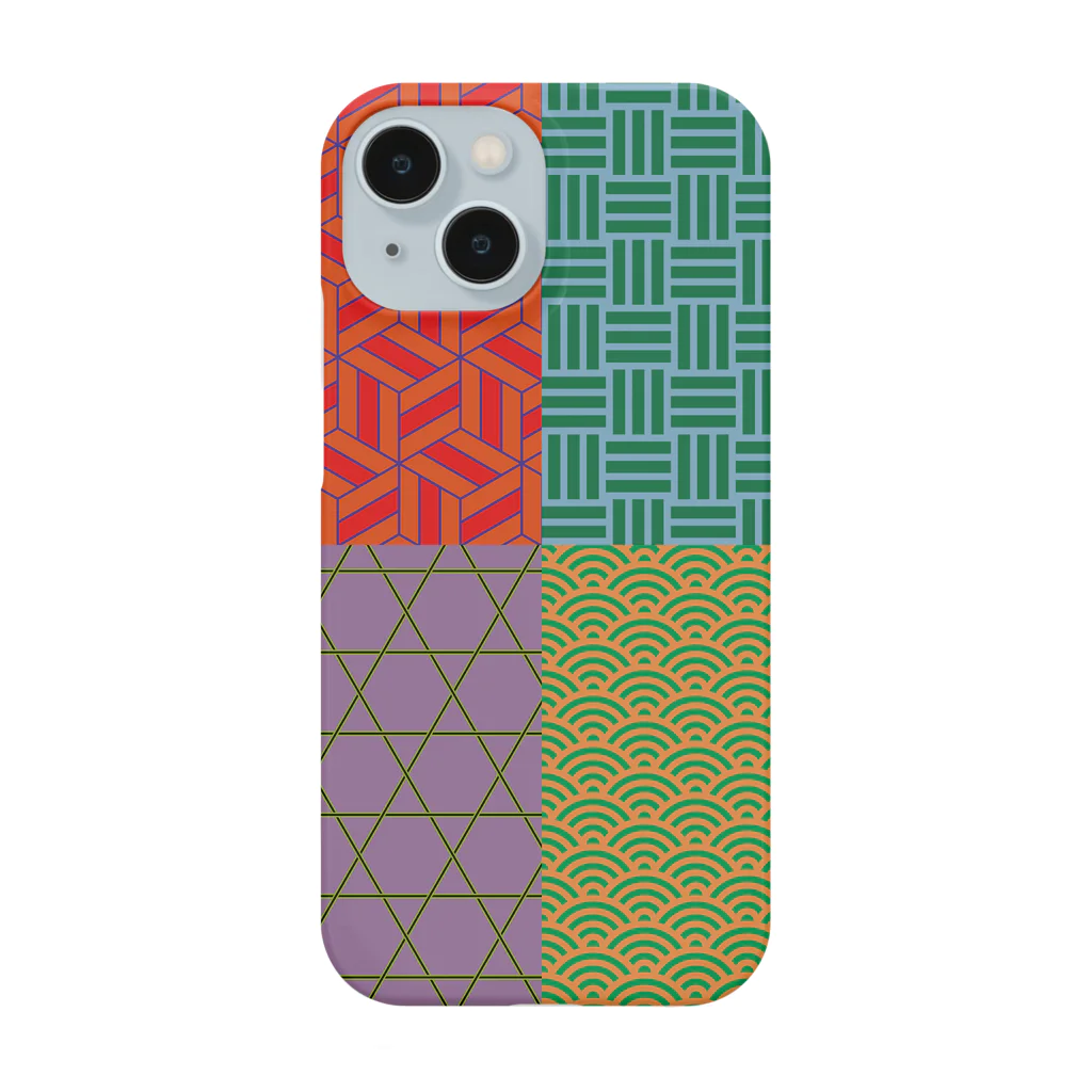 Musashi和柄Shop 【Japanese pattern】の和柄4種スマホケース Smartphone Case