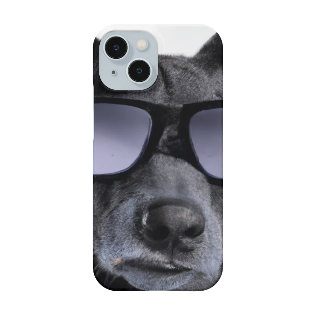 dogstagram.jpのサングラスをかけた犬 Smartphone Case