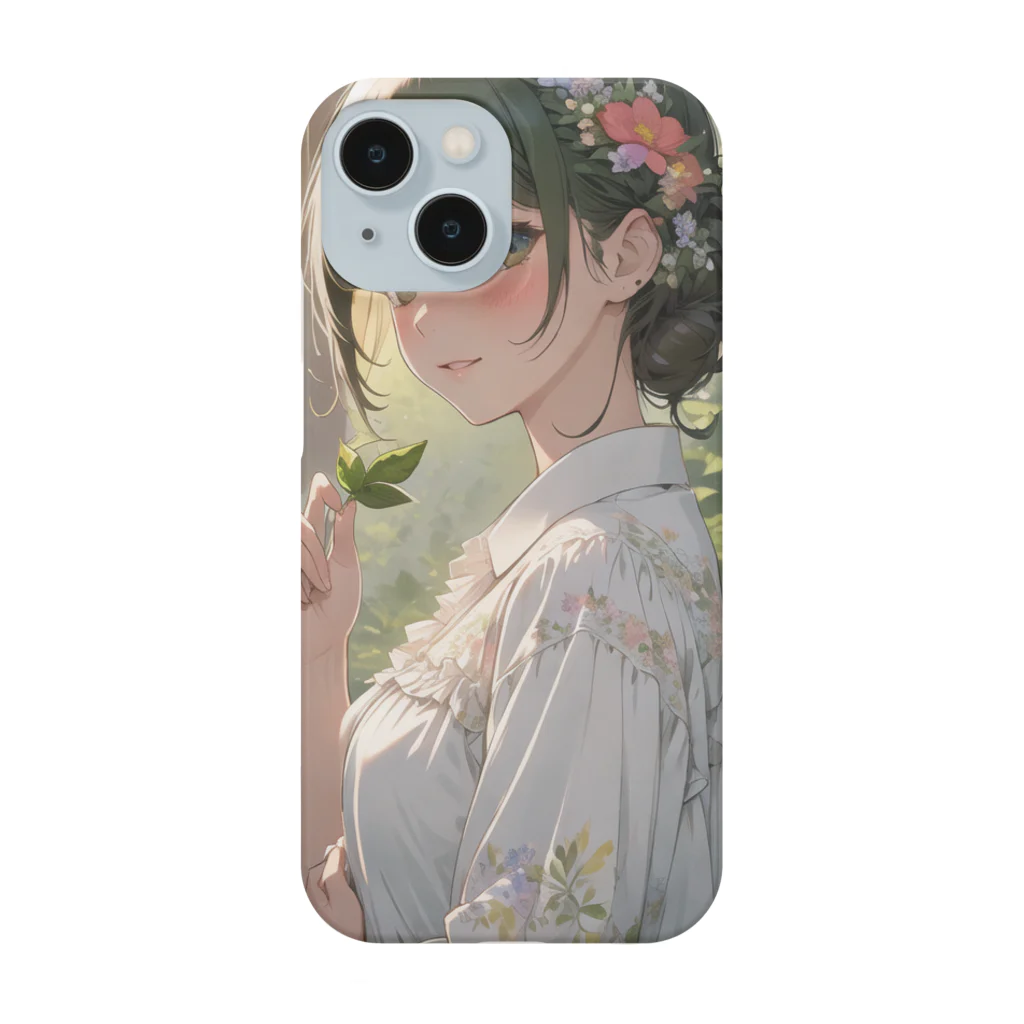 harusan29の植物や花を大切にする環境意識の高い子リス Smartphone Case