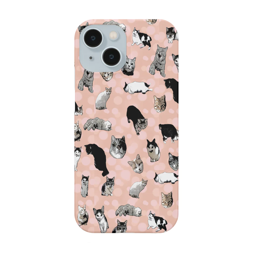 アニマル四字熟語のI LOVE CAT's　(PINK) 猫だらけ！最高にキュートな猫パラダイス！ Smartphone Case