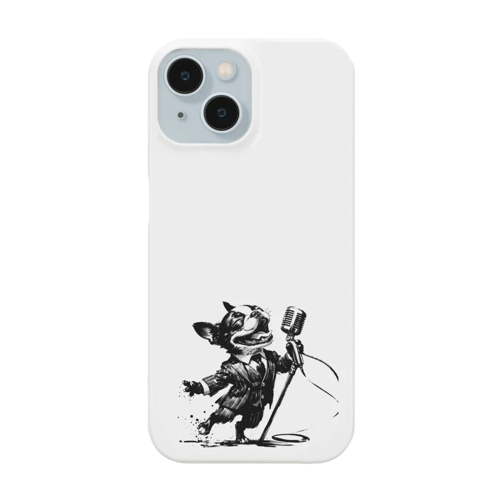 square屋のBoston terrier plays(シンガー) Smartphone Case