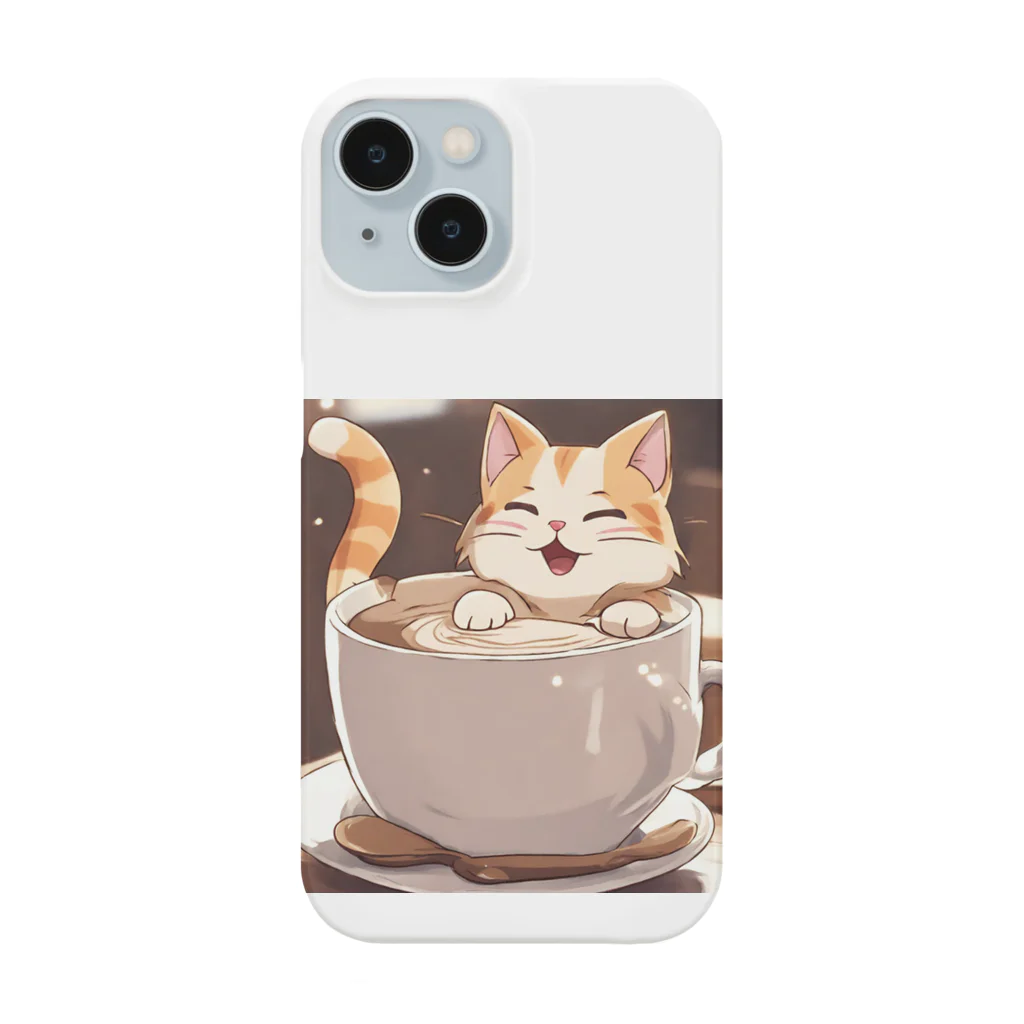 カプチーノ猫🐱のカプチーノ猫 スマホケース