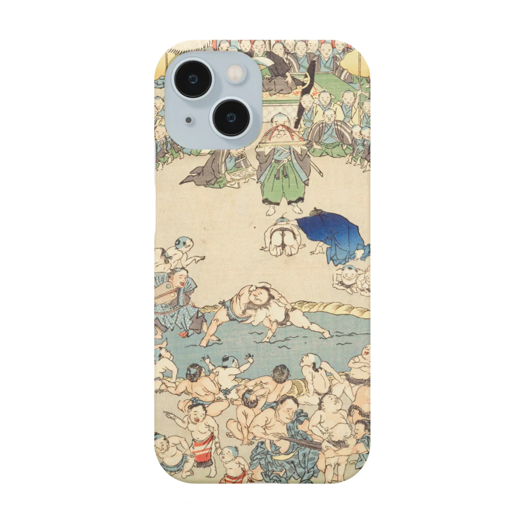 浮世絵ショップ のどぐろ　UKIYOE SHOP NODOGUROの相撲　東海道　浪花天保山 / Tokaido Naniwa Tempozan スマホケース