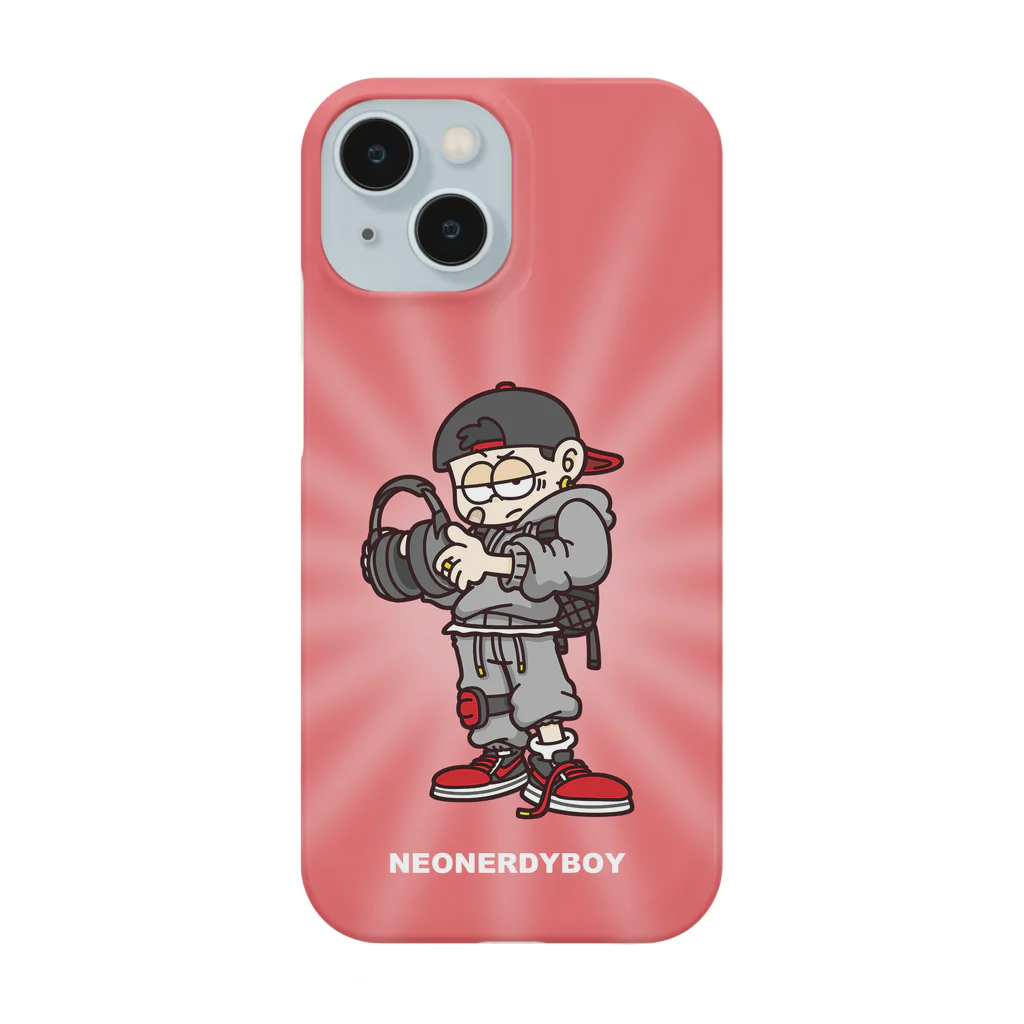 NEONERDYBOYのNEONERDYBOY iPhone CASE "RED" Smartphone Case