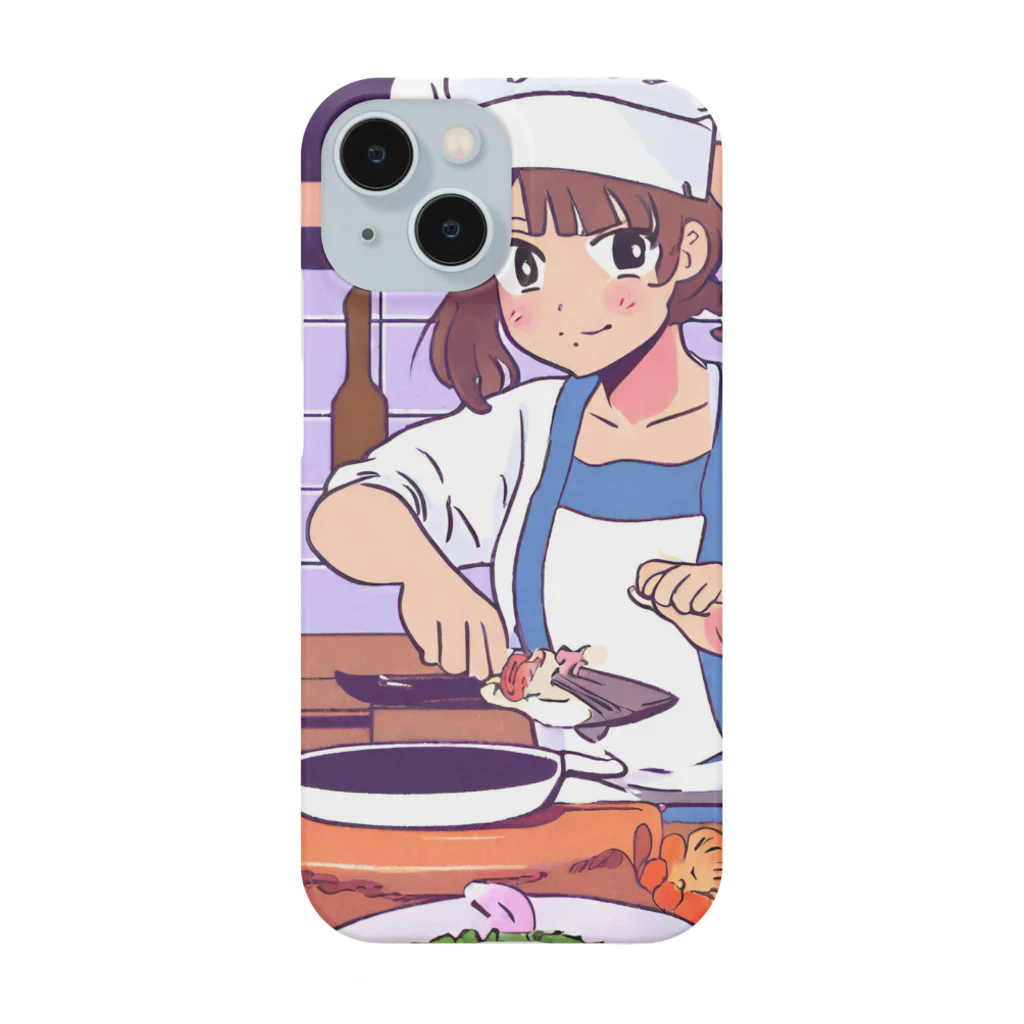 mnmn3737のクッキングガール Smartphone Case