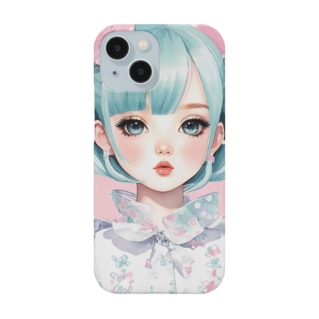 AI-srt-designのスウィート・ミント・ドリーミング・ガール Smartphone Case