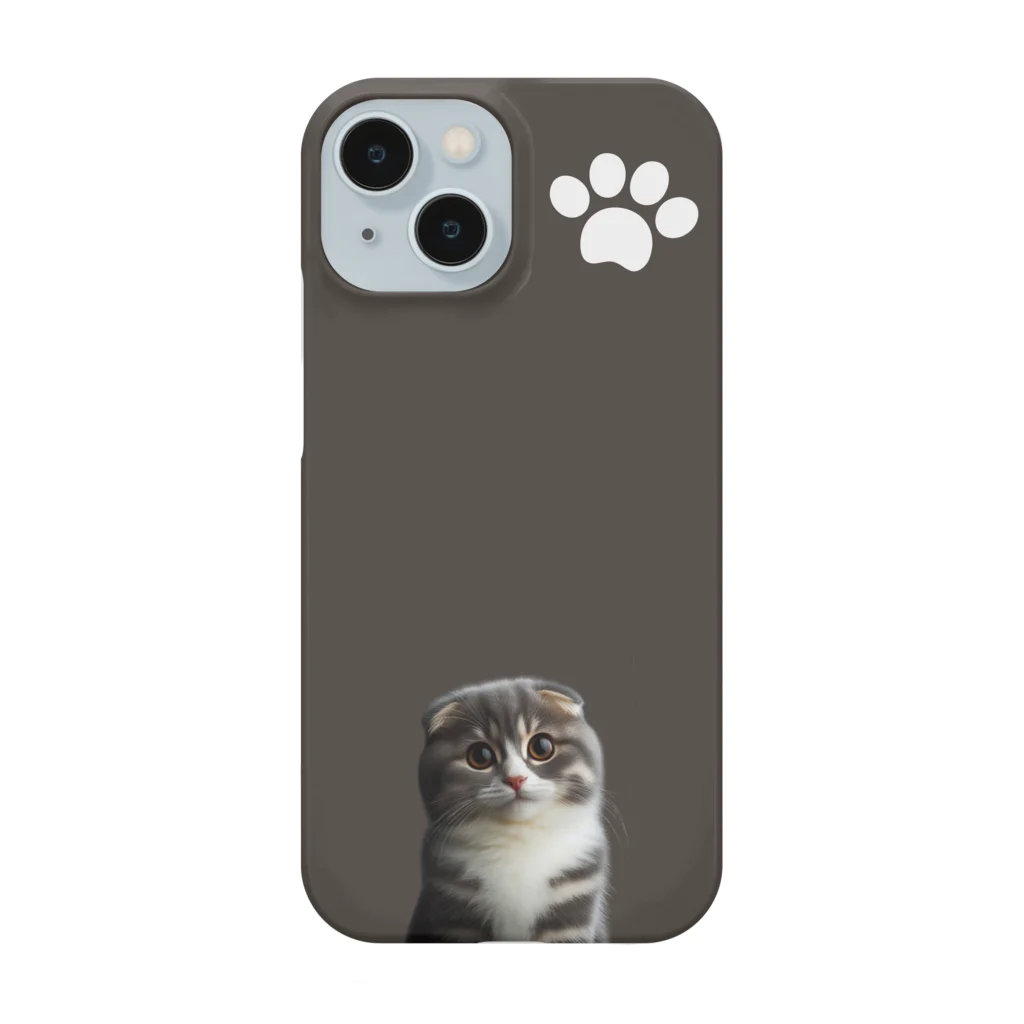 猫トップの「スコティッシュフォールド」 Smartphone Case