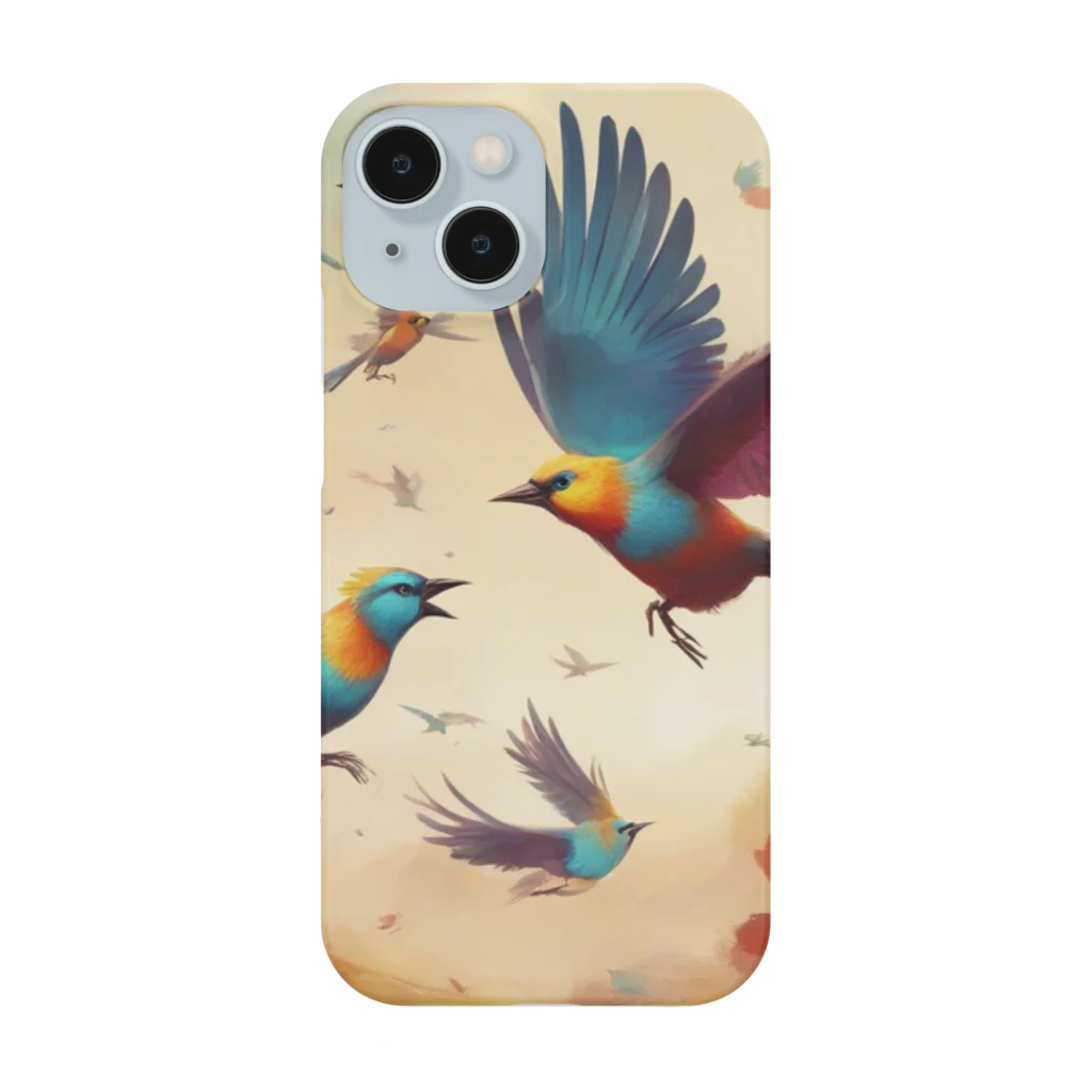 にくまるショップの賑鳥 Smartphone Case