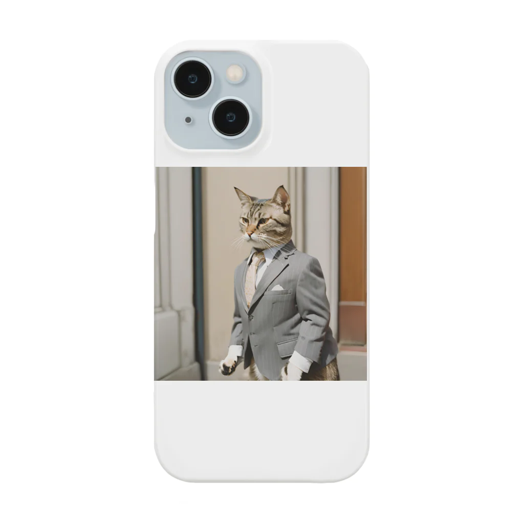 Hello_bananaのスーツねこ Smartphone Case