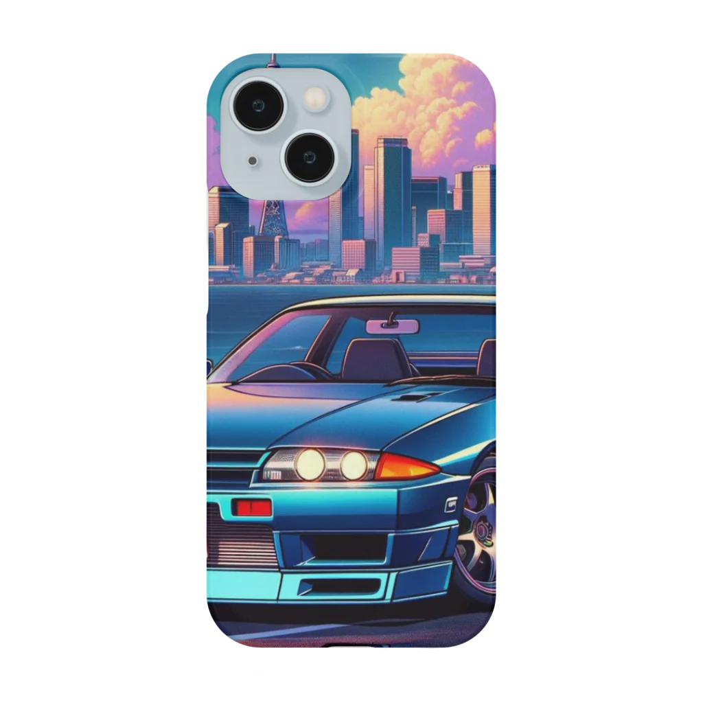 nuuartの湾岸線を走るスポーツカー Smartphone Case