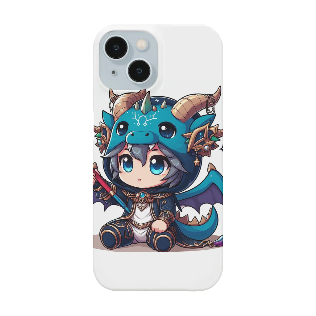 可愛らしいドラゴンのイラストグッズ店の可愛いドラゴンのマスコット Smartphone Case