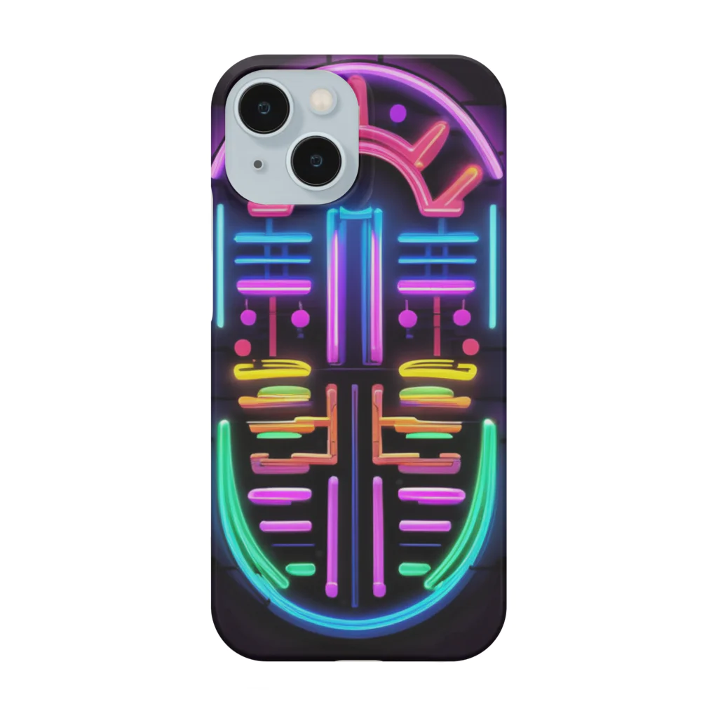 Association Against Mirroring SelfiesのAbstract_Neonsign02 Smartphone Case