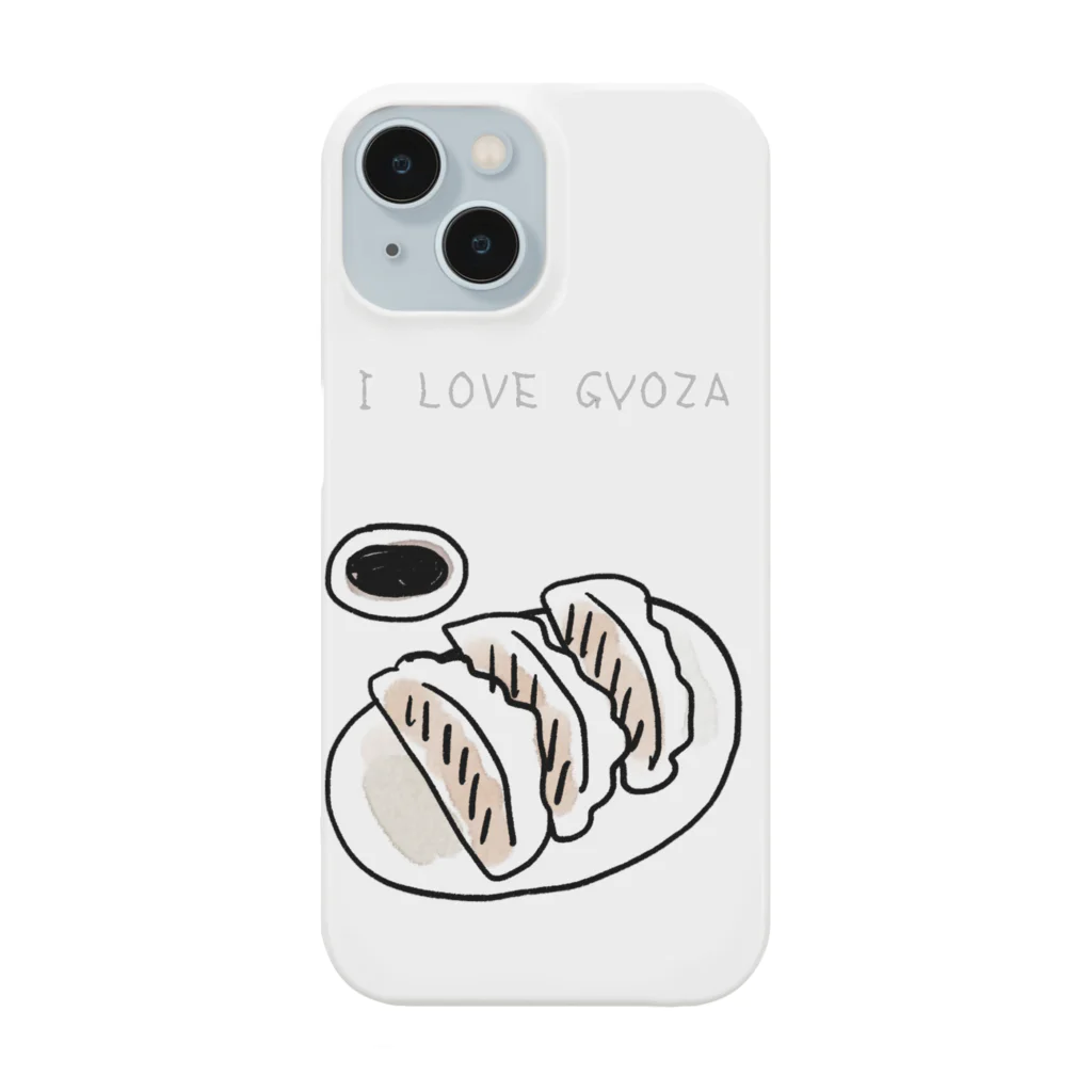 ハニービートのI LOVE GYOZA スマホケース