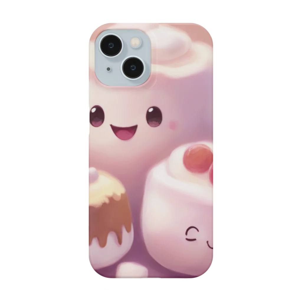 amxafukのふわふわマシュマロかわいいプリン Smartphone Case