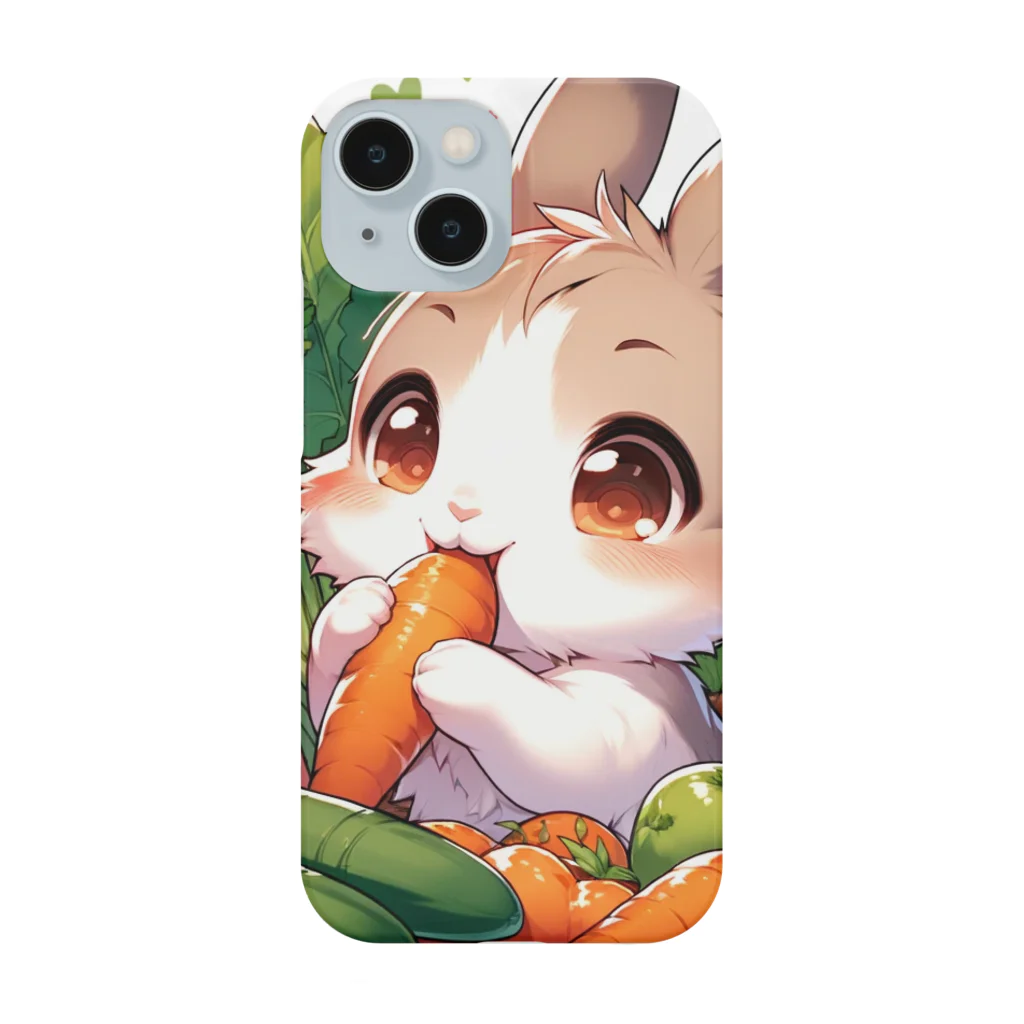 ukyoozakiのにんじんを食べてるウサギ Smartphone Case