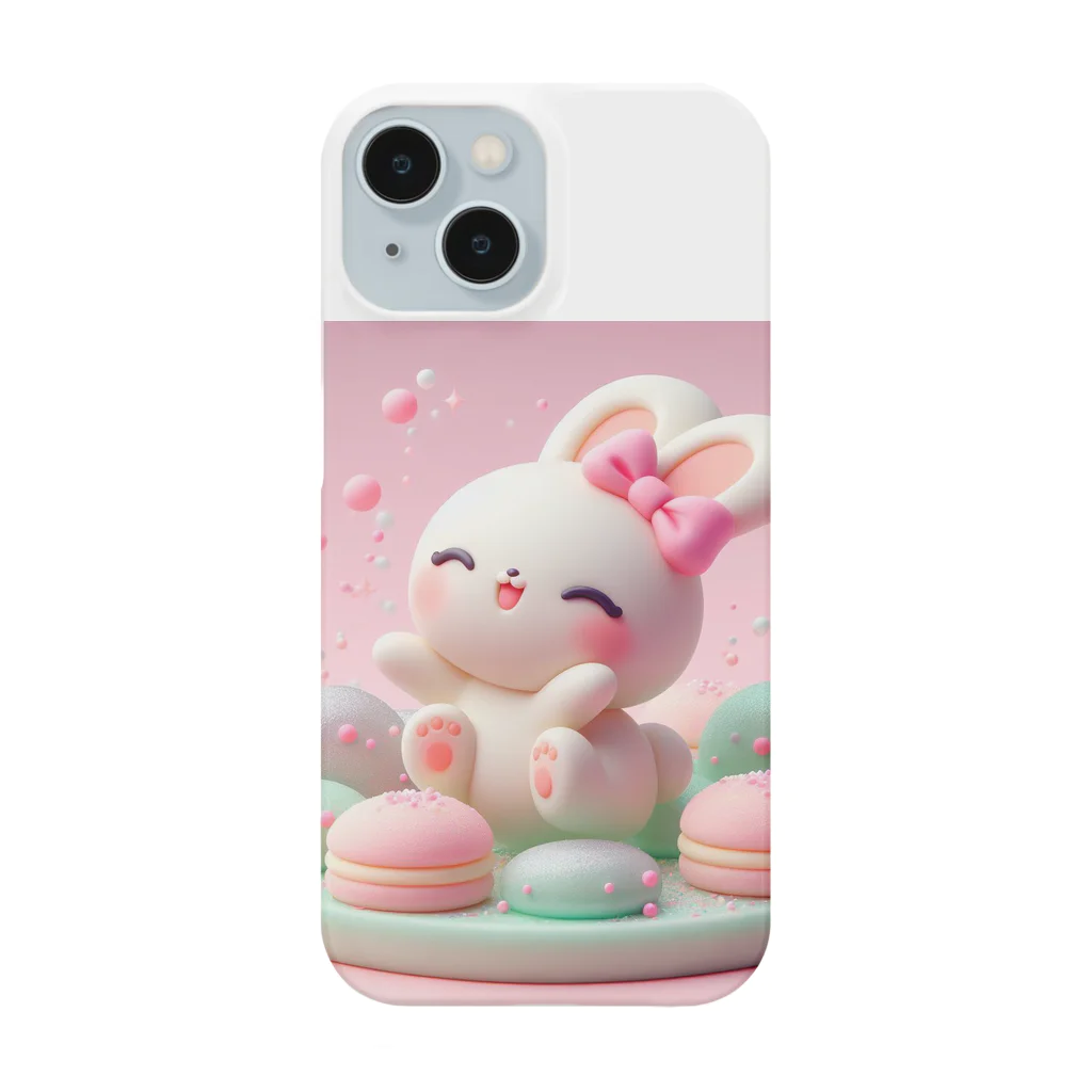 星パンダショップのほわほわマカロンうさぎ Smartphone Case