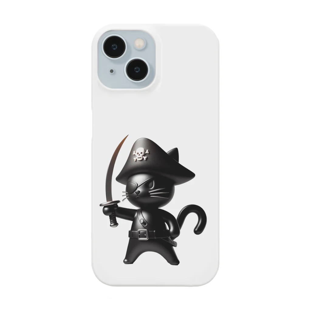 NO CAT NO LIFE の猫×海賊×フィギュア風 Smartphone Case