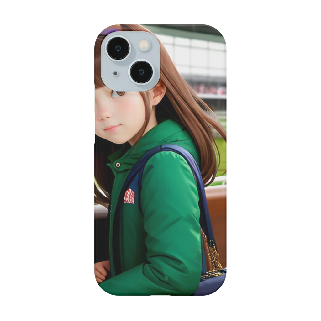 競馬大好きTBTショップ！の「競馬大好き！可愛い女の子が熱狂中！」 Smartphone Case