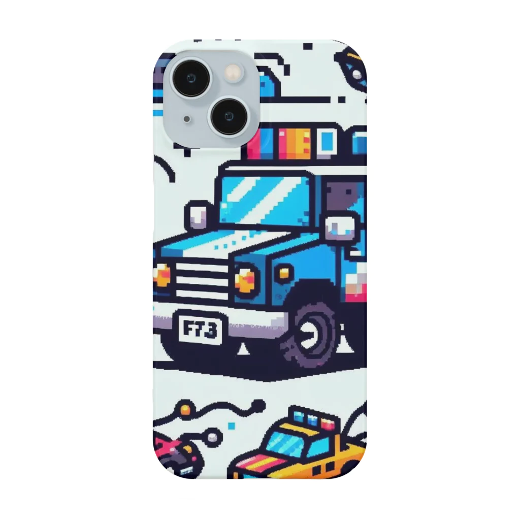 お茶目なドット絵のドッド絵車さん Smartphone Case