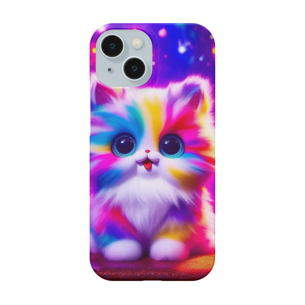 colorfulのrainbow cat スマホケース