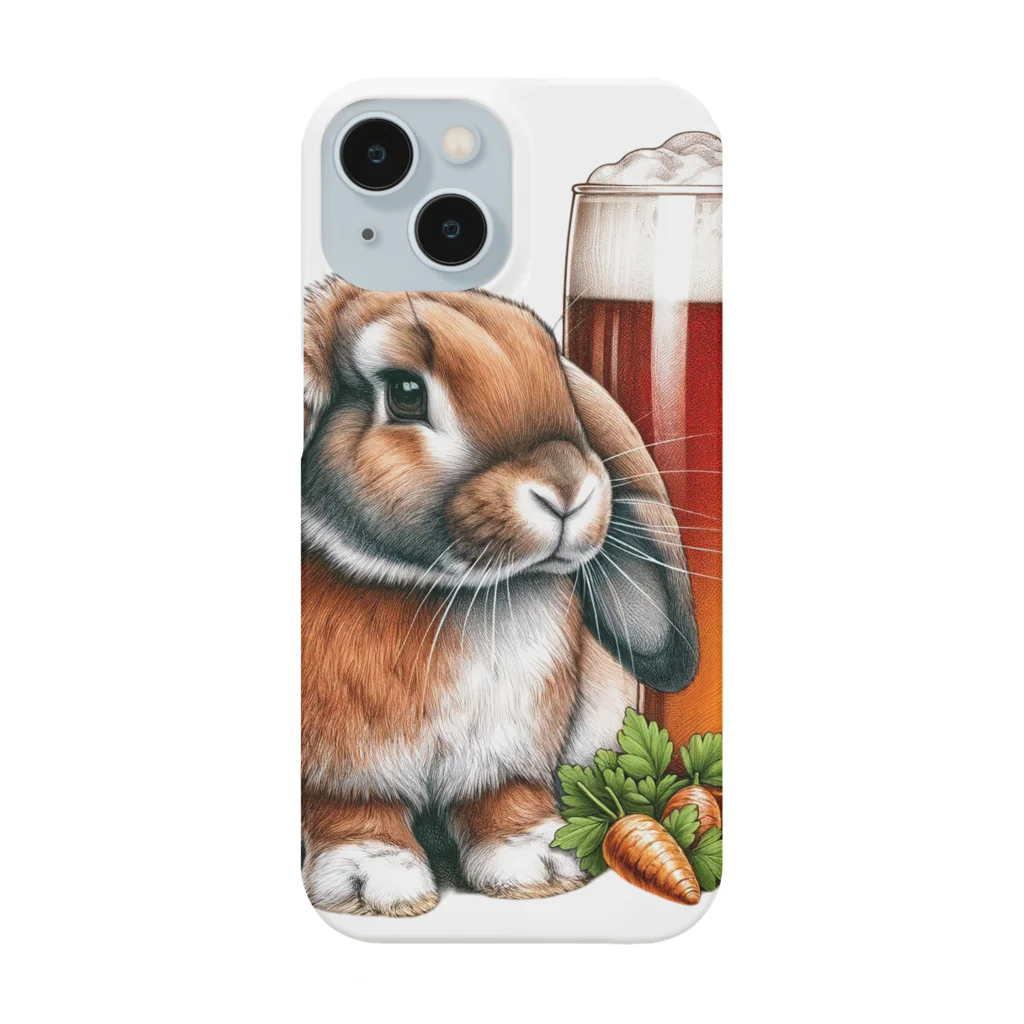 bottaの可愛いウサギ(垂れ耳ビール)カラー03 Smartphone Case