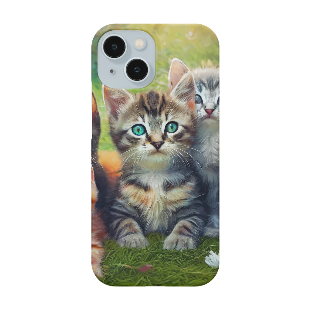 Colorful Canvasの猫ちゃん大集合 Smartphone Case