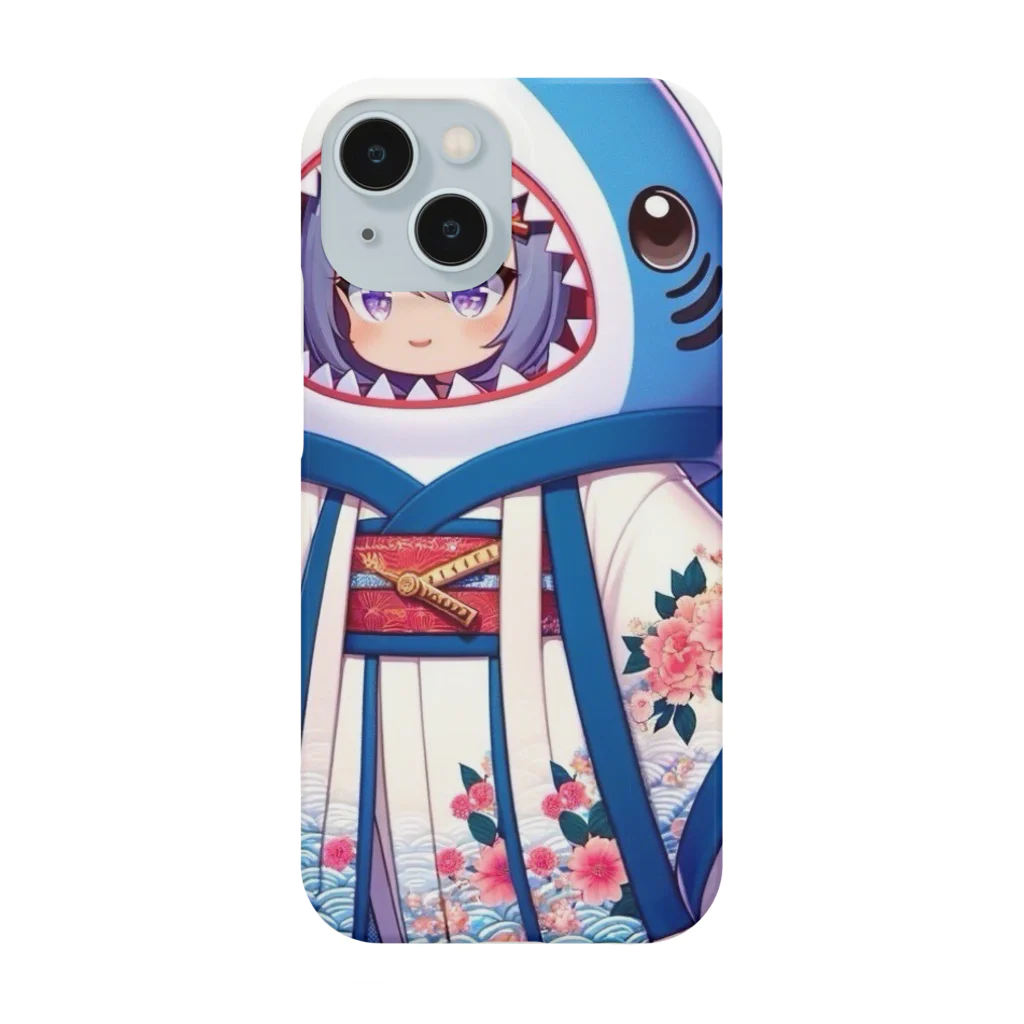 WING_0101の和風サメちゃんグッズ Smartphone Case