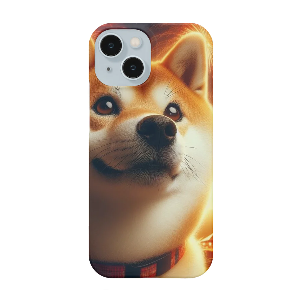 ANTARESの柴犬、花火を見る Smartphone Case