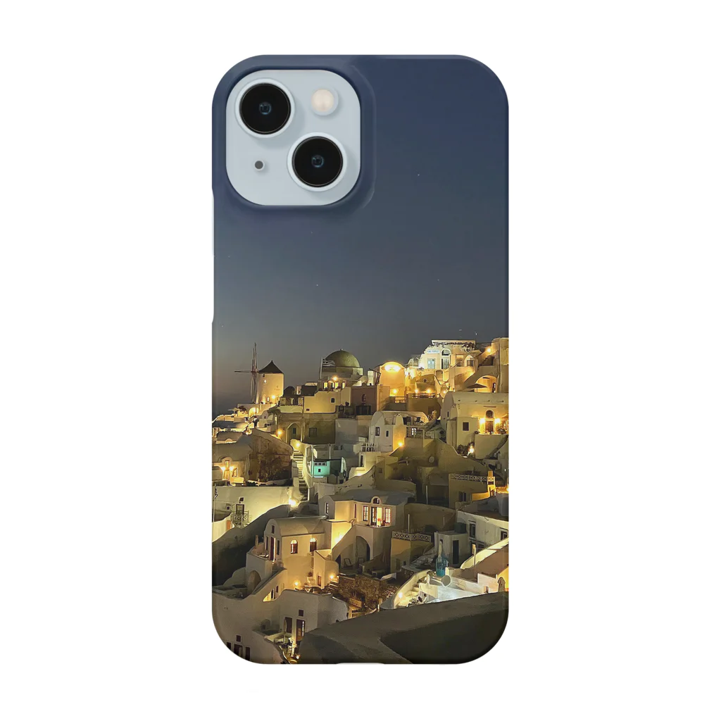 early_sealのサントリーニの夜景 Smartphone Case