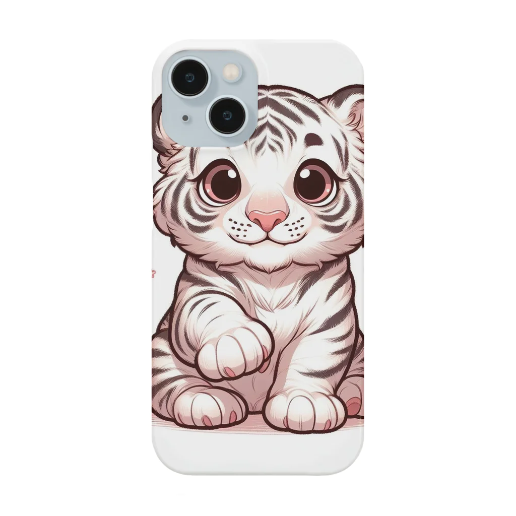 あにまるずのほわいとたいがー Smartphone Case