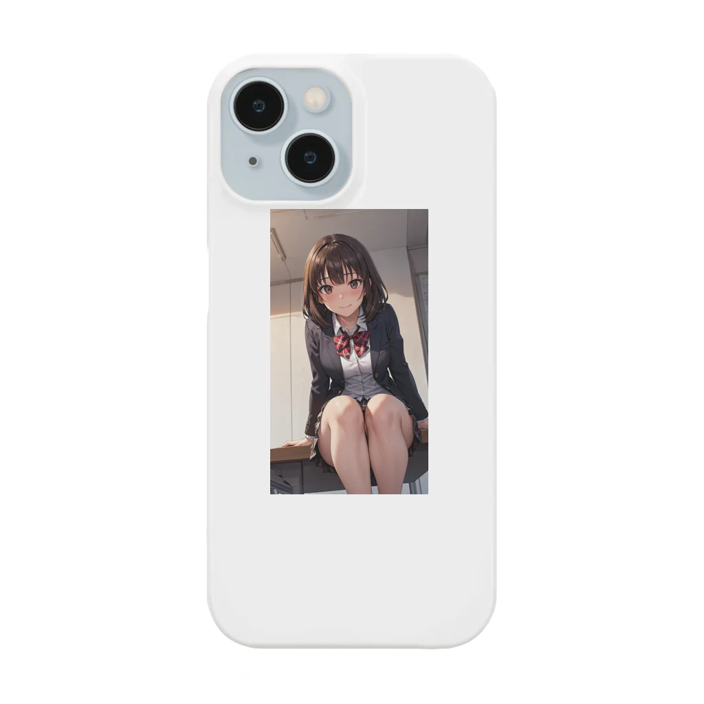 AI美女ギャラリー　　　　　　AI Beauty Galleryの制服美少女 Smartphone Case