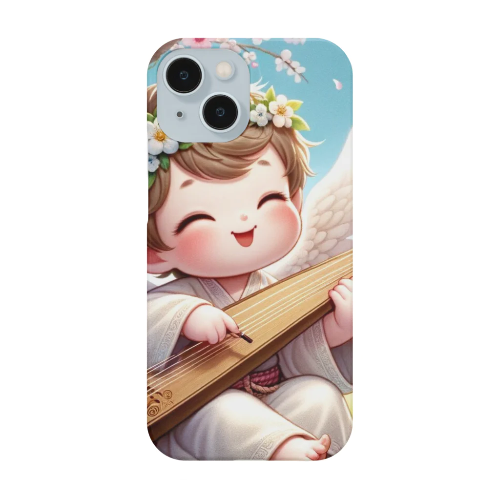 天使の館の琴を奏でる天使 Smartphone Case