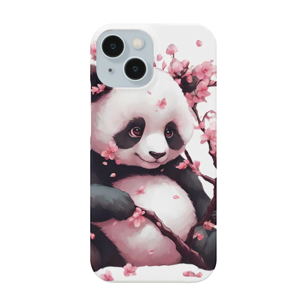 waterpandaのパンダと桜 Smartphone Case