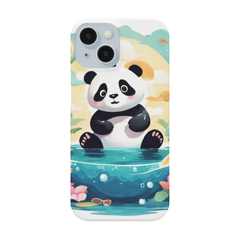 waterpandaの水辺のパンダ スマホケース